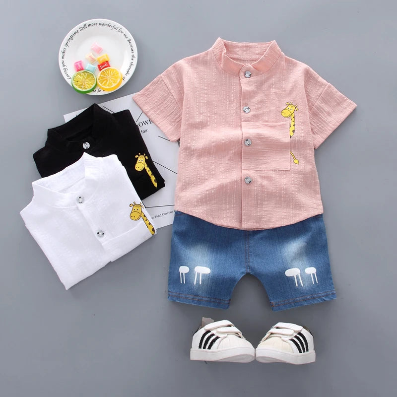 Children's summer set, shirt and shorts