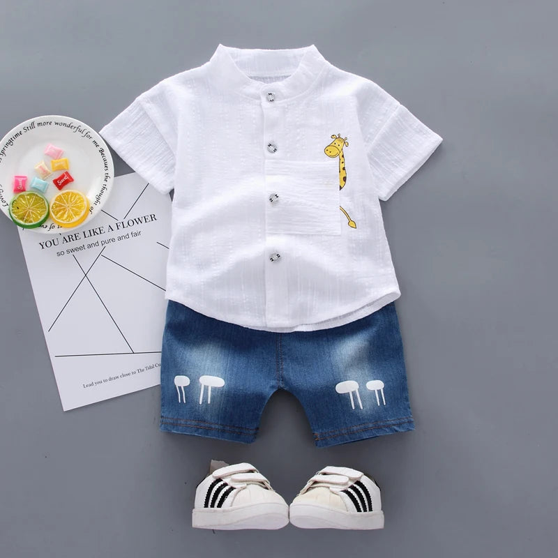 Children's summer set, shirt and shorts