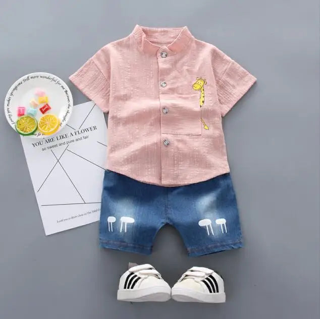 Children's summer set, shirt and shorts