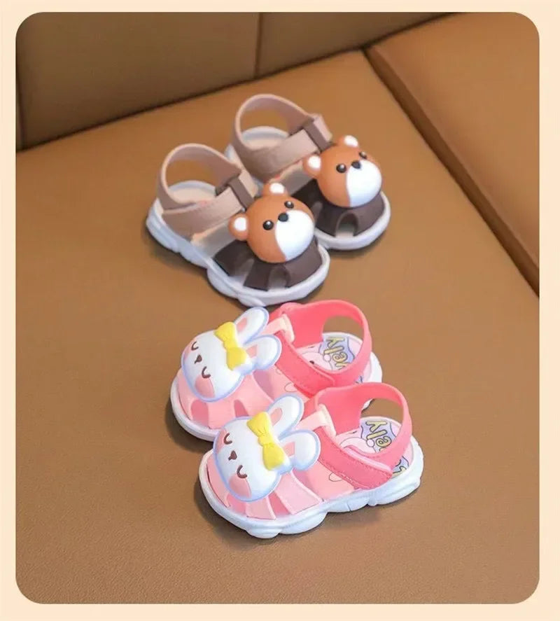 Comfortable Cute Cartoon Kids Sandals for Boys Girls Baby Walking Shoes