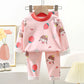 New Kids Autumn Warm Pajamas , Cute Cartoon Bear Long Sleeve T-Shirt Top + Pants Baby Sleepwear