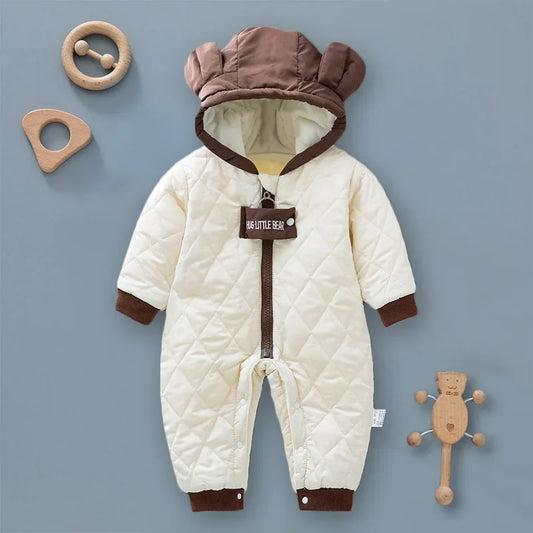 Baby Bear Thicken Cotton Jumpsuit