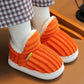 Fabric slippers for children, boys and girls, are soft and non-slip