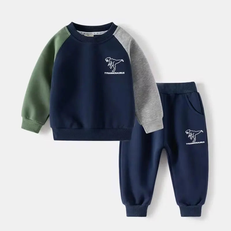 New spring autumn children's clothing two-piece matching outfit