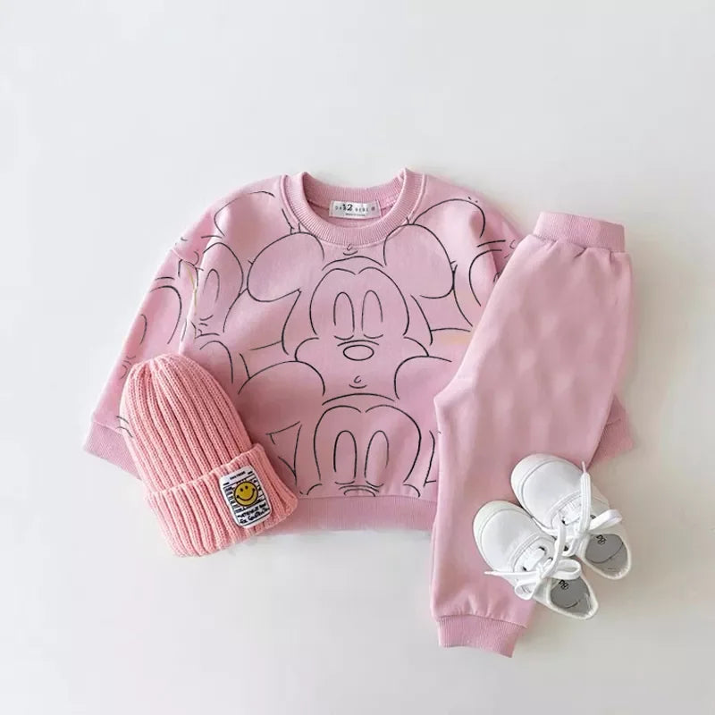 Cartoon Baby Printed Casual Set