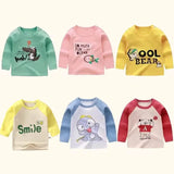 Children's T-Shirt Cartoon with Tops Long Sleeve Baby