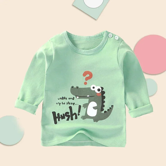 Children's T-Shirt Cartoon with Tops Long Sleeve Baby