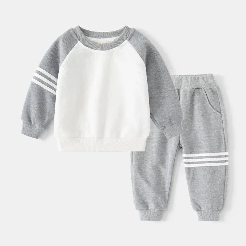 New spring autumn children's clothing two-piece matching outfit