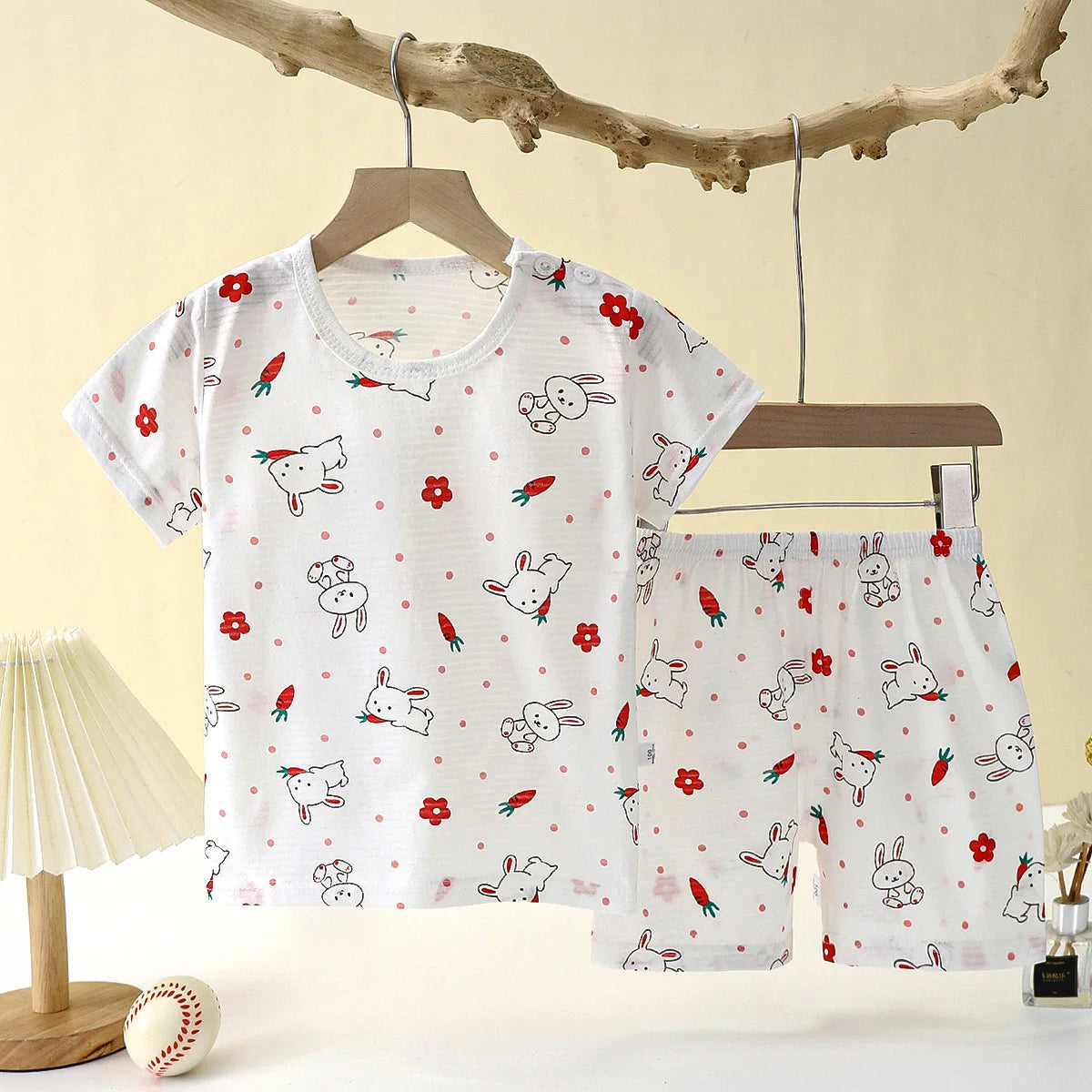 Summer Cotton Safe Baby Clothes  Set Cute Cartoon