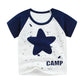 Kids Clothes Summer Cartoon Tops Short Sleeve Clothes