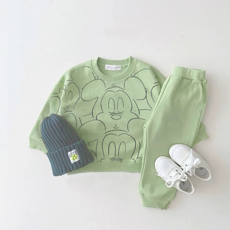 Cartoon Baby Printed Casual Set