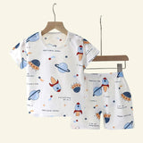 Summer Cotton Safe Baby Clothes  Set Cute Cartoon