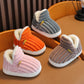 Fabric slippers for children, boys and girls, are soft and non-slip