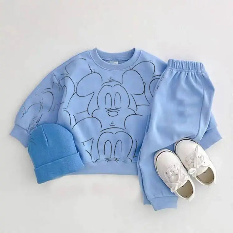 Cartoon Baby Printed Casual Set